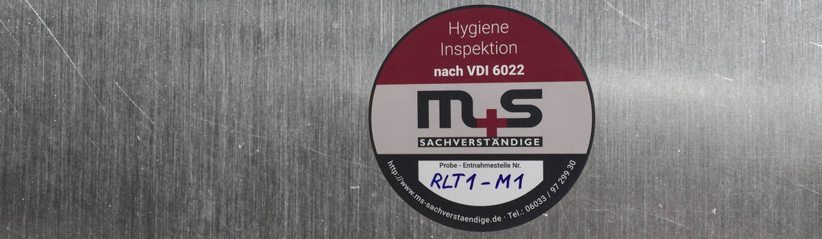 m+s Sachverständige - 
Hygieneinspektion nach VDI 6022